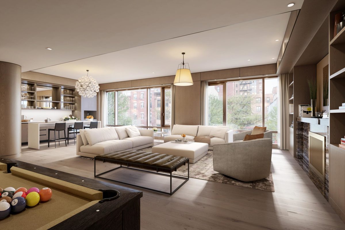 Luxury Gramercy Apartments’ Lounge at 200 East 21st Street