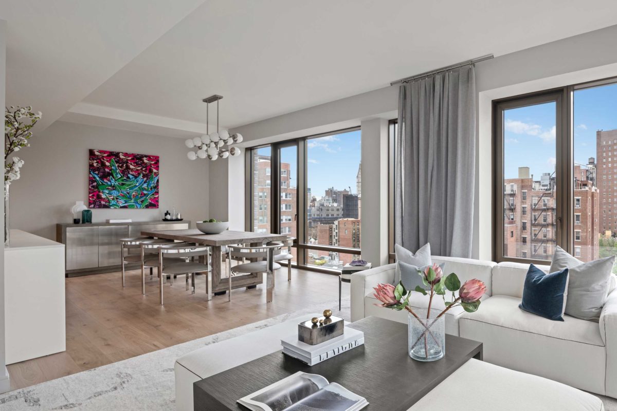 Gramercy Park Condo Great Room at 200 East 21st Street